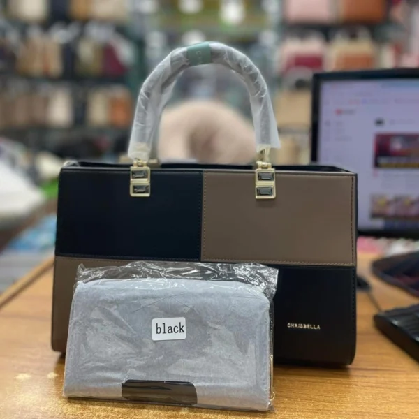 Chrisbella Colourblock Satchel Bag