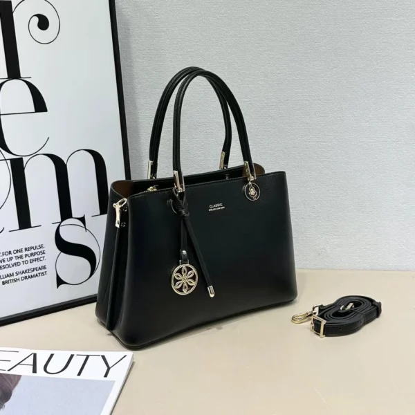 Classic Elegant Floral Charm Satchel