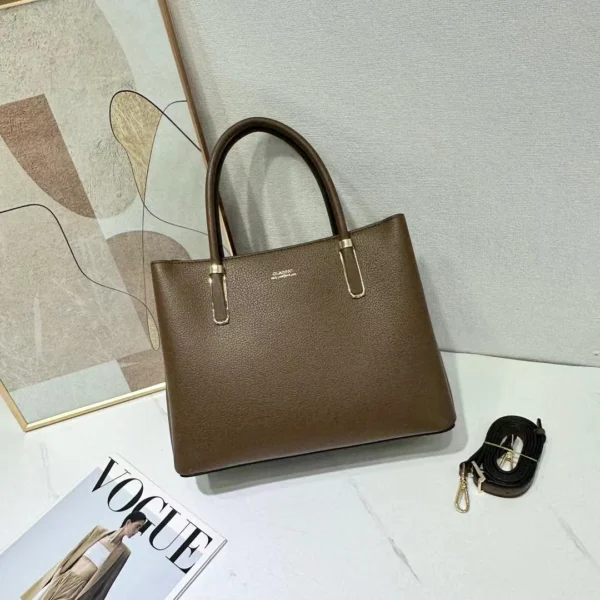 Classic Modern Pebble Leather Tote