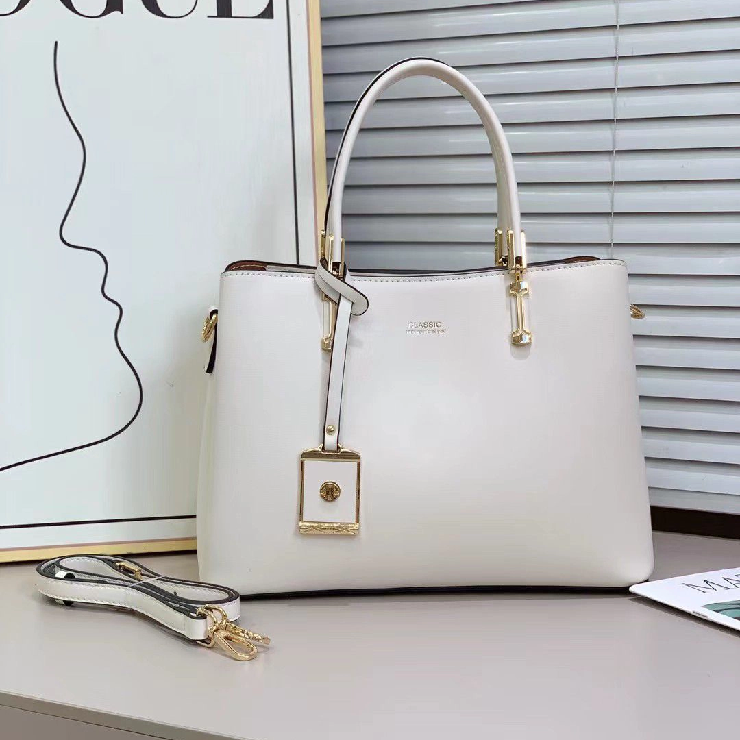 Classic Structured Top-Handle Tote / Satchel