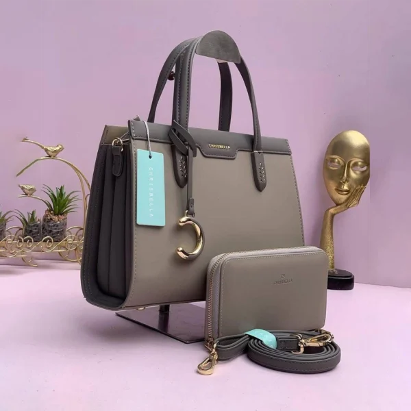 Chrisbella Structured Top-Handle Tote