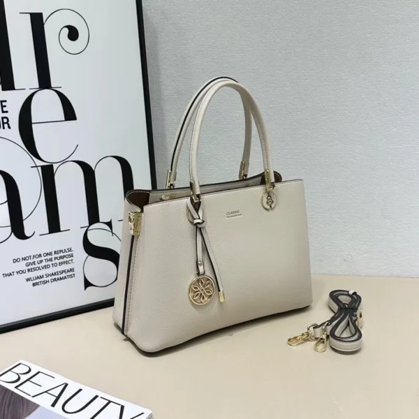 Classic Elegant Floral Charm Satchel