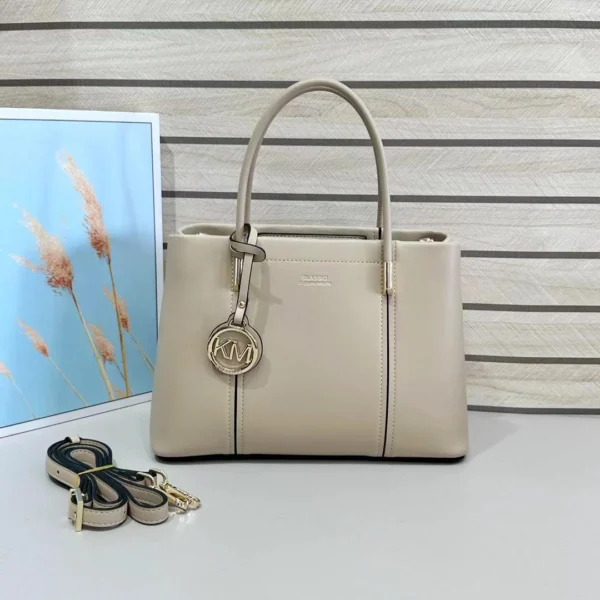 Classic KM Charm Double-Handle Tote