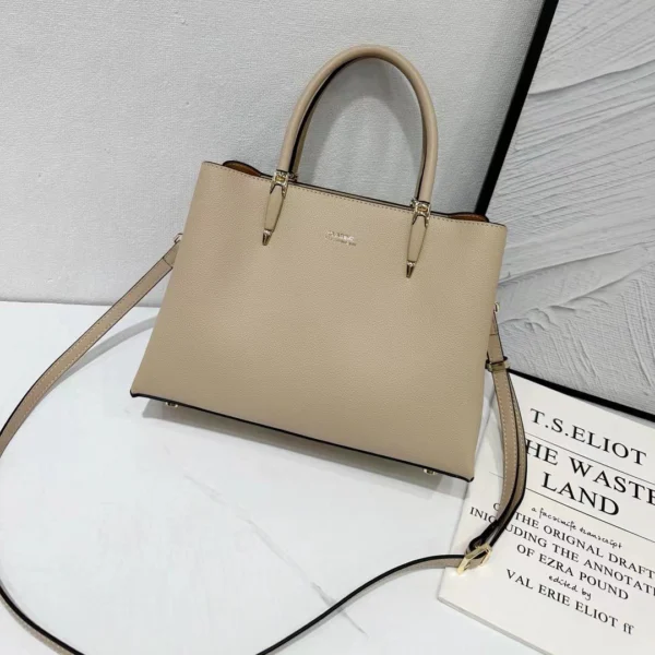 Classic Top Handle Satchel Handbag with detachable crossbody strap